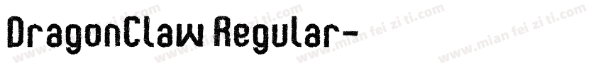 DragonClaw Regular字体转换